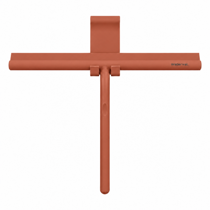 Waterval Douchewisser XL - 33 cm - Siliconen - Terracotta - Inclusief Ophanghaak