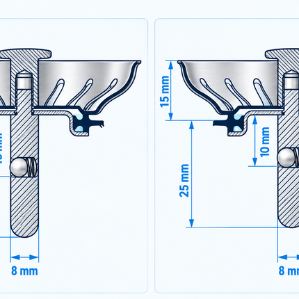 RVS Korfplug Afvoerplug Keuken - Geen Verstopping – Spoelbak zeef - Afvoerstopper - Korfplug – Gootsteenzeef - 80 mm