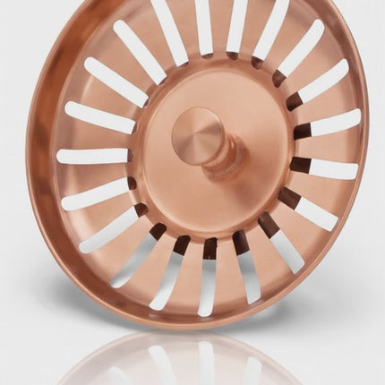 Waterval Premium Brushed Korfplug RVS Rose Copper 78mm productvideo