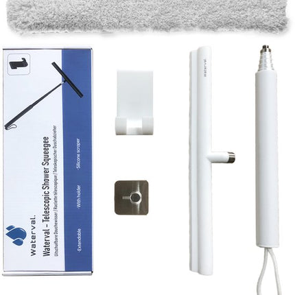 Complete Waterval telescopische douchewisser met accessoires