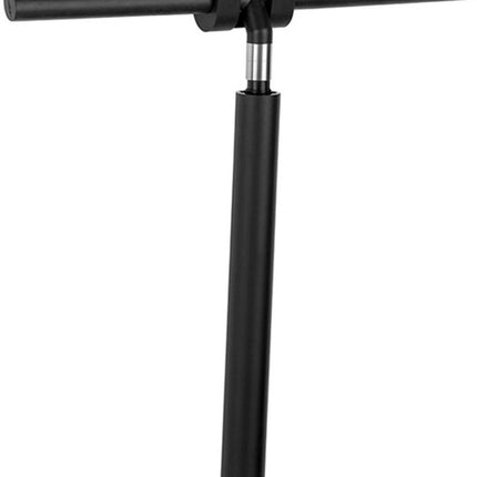Zwarte douchewisser met 30,5 cm siliconen blad en ophangclip