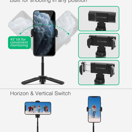 Mini Tripod Smartphone Houder – Handheld Tripod DSLR Tripod – 20 CM image 4