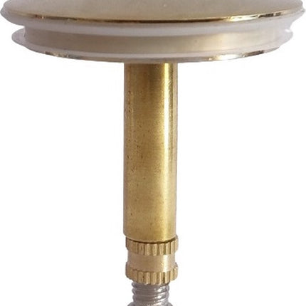 RVS Badkuip Afvoerplug badkamer - Badkuipstop met afdichting – verstelbare Gootsteenstop universele Afvoerplug - 43 mm Goud