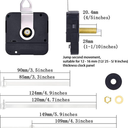 Quartz uurwerk - Nieuw Los Uurwerk Kopen en Vervangen - GWS HR 1688-28 Wit image 6