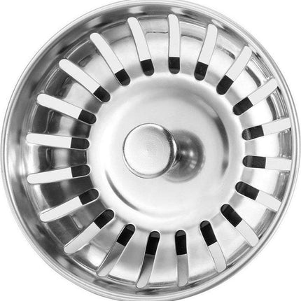 RVS Korfplug Afvoerplug - Geen Verstopping – Spoelbak zeef - Afvoerstopper - Korfplug – Gootsteenzeef - 78 mm image 2