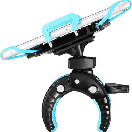 Premium Telefoonhouder Fiets / Mountainbike - Smartphonehouder Fiets / Kinderwagen / Motor BLAUW image 7