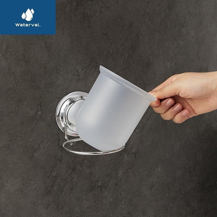 Waterval Wc-Borstel Hangend Zuignap RVS – Toiletborstel met Zuignaphouder – RVS Design - Optimale Hygiëne image 3