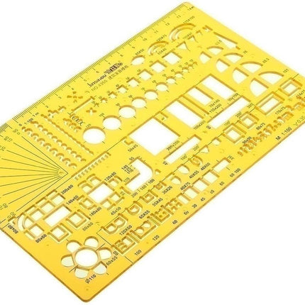 Meubilair Het meten van Geometrische Tekening Template Woningbouw Bekisting KT Soft Plastic Liniaal Stencil