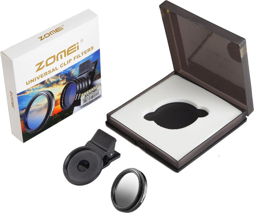 Zomei 37mm Grijs verloop Lens Telefoon Filter/ Grijsfilter/ Graduated Grey Filter – Clip-on opzetlens Filter Telefoon Camera voor iPhone Samsung