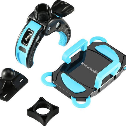 Premium Telefoonhouder Fiets / Mountainbike - Smartphonehouder Fiets / Kinderwagen / Motor BLAUW image 6