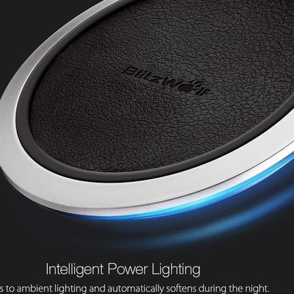 Blitzwolf Draadloze Snellader Qi - Zwart - Wireless Charger image 2