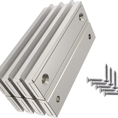 Brute Force Rechthoekige Magneet – Langwerpige magneet met verzonken gat - 60 x 13,5 x 5 mm – 5 stuks met schroeven