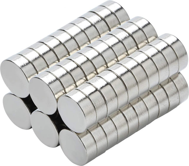 Brute Force Ronde Magneten - 12 x 2 mm - Rond – Neodymium - Koelkast magneten - Whiteboard magneten - Magneten Neodymium Vernikkeld – 20 stuks