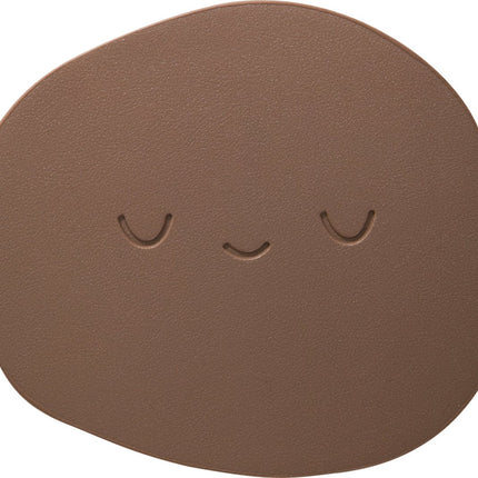 Waterval Smiley Stone onderzetters – PU Leren onderzetters – Set van 4 stuks – Extra breed image 2