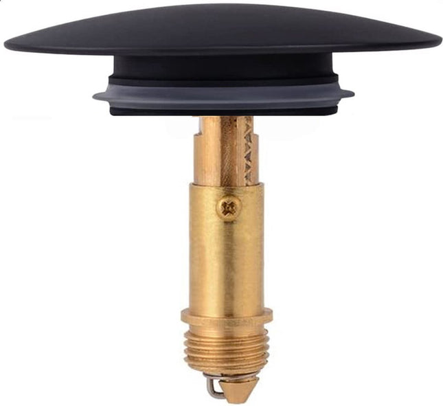 Waterval pop-up waterstopper – Spoelbak Wastafel stopper - Badkamer Gootsteen Plug Stop – 66mm Zwart