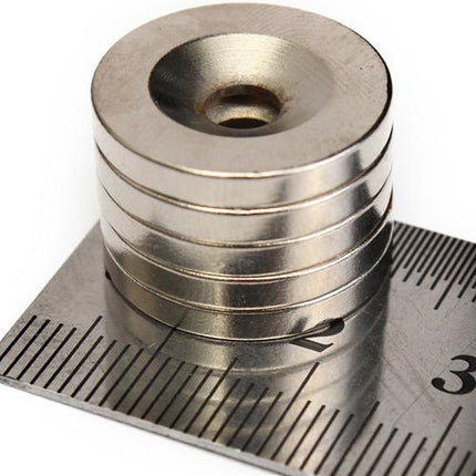 Super sterke Neodymium Magneten - Rond met Gat - N50 20x3mm - 5 Stuks image 5