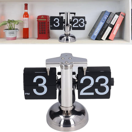 GWS Digitale Flipklok – Quartz Omslagklok – Retro Design Verchroomd – Woondecoratie image 4