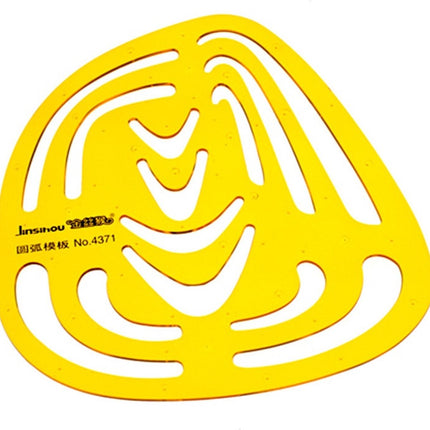 Arc teken ontwerpsjabloon Mode - Tekenhulpmiddel ontwerpen soft plastic – Plastic liniaal template ontwerpers