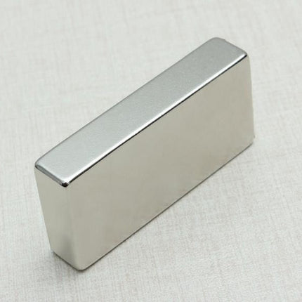 1x Super Magneet BlokMagneet 50 x 25 x 10 mm Neodymium N52 Vernikkeld image 2