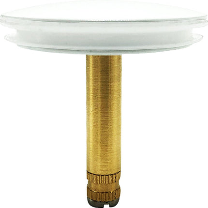 RVS Badkuip Afvoerplug badkamer - Badkuipstop met afdichting – verstelbare Gootsteenstop universele Afvoerplug - 43 mm Wit