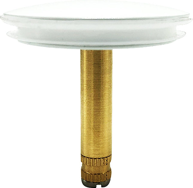 RVS Badkuip Afvoerplug badkamer - Badkuipstop met afdichting – verstelbare Gootsteenstop universele Afvoerplug - 43 mm Wit