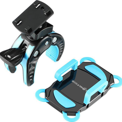 Premium Telefoonhouder Fiets / Mountainbike - Smartphonehouder Fiets / Kinderwagen / Motor BLAUW image 9