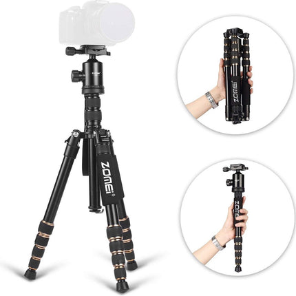Zomei Z669 Professioneel Lichtgewicht DSLR Camerastatief - Universeel Fotostatief voor Fotografie – Aluminium Tripod Monopod - Zwart 152CM image 13