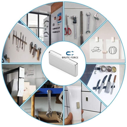 Brute Force Sterke blokmagneten - Schijfmagneten Whiteboard Koelkast Magneet – N35 25mm x 8mm - 25 Stuks image 4