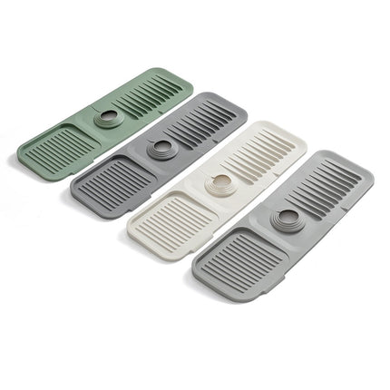 Waterval Siliconen Mat voor Keukenkraan – Anti lek tray Keuken Badkamer - Wastafel Splash Bescherming - Donkergrijs 45cm image 7
