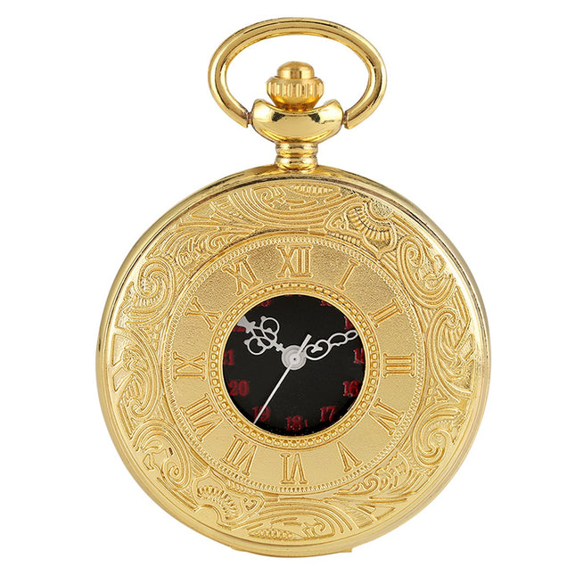 Zakhorloge Quartz Goud – Pocket watch Met ketting - Quartz Kettinghorloge met cijfers