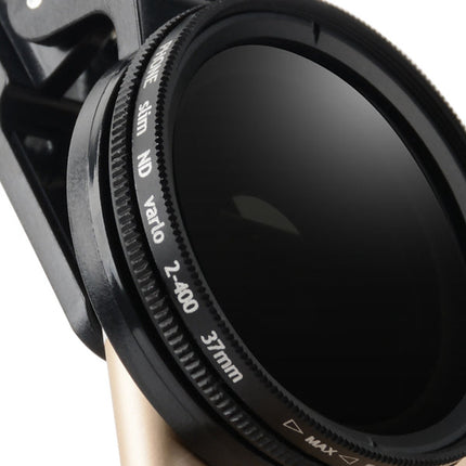 Zomei Verstelbare 37mm Neutral Density Clip-on ND2-ND400 Filter Telefoon Camera Filter Lens voor iPhone Samsung HTC Huawei Android IOS image 8
