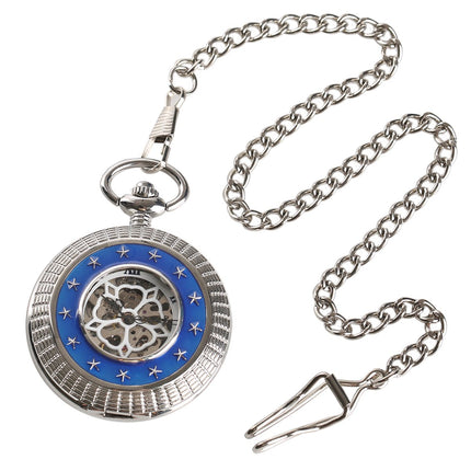 Zakhorloge Deluxe Mechanisch Zilver - Met ketting - Mechanisch zakhorloge met handmatige opwinding image 5