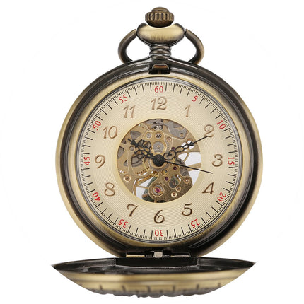GWS Zakhorloge Paarden Mechanisch Vintage – Met ketting - Mechanisch Zakhorloge met handmatige opwinding image 8