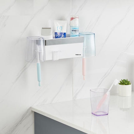 Waterval Badkamer Organizer Wastafel Zuignap – Tandenborstelhouder met Zuignap image 6