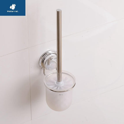 Waterval Wc-Borstel Hangend Zuignap RVS – Toiletborstel met Zuignaphouder – RVS Design - Optimale Hygiëne image 2