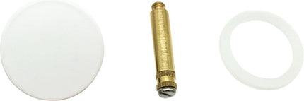 RVS Badkuip Afvoerplug badkamer - Badkuipstop met afdichting – verstelbare Gootsteenstop universele Afvoerplug - 43 mm Wit image 7