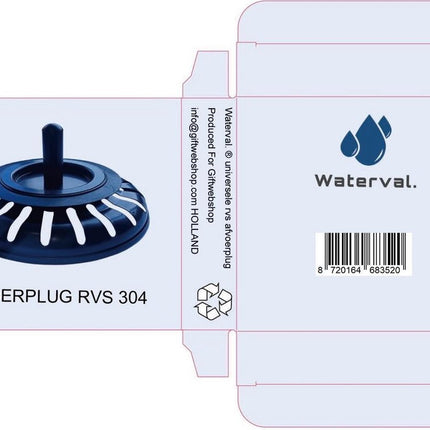 RVS Gootsteen Afvoer Plug Keuken - Geen Verstopping – Spoelbak zeef - Afvoerstopper - Korfplug – Gootsteen zeef - 84mm ZWART image 6