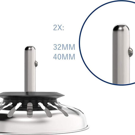 Voordeel Set Waterval RVS Gootsteen Afvoer Plug Keuken - Spoelbak zeef - Afvoerstopper - Korfplug - Gootsteen zeef 84mm - 2 stuks image 8
