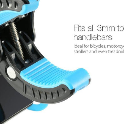 Premium Telefoonhouder Fiets / Mountainbike - Smartphonehouder Fiets / Kinderwagen / Motor BLAUW image 12