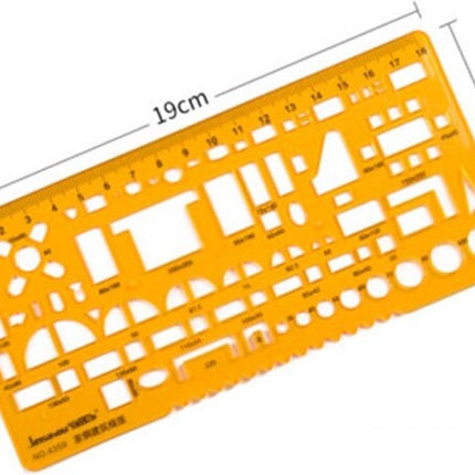 Architect Meubel ontwerpsjabloon - Tekenhulpmiddel voor Architecten soft plastic – Template Architect combisjabloon image 3