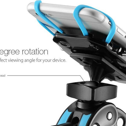 Premium Telefoonhouder Fiets / Mountainbike - Smartphonehouder Fiets / Kinderwagen / Motor BLAUW image 13