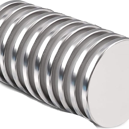Brute Force Sterke Schijfmagneten - Ronde Magneten Whiteboard – N35 20mm x 2mm - 10 Stuks
