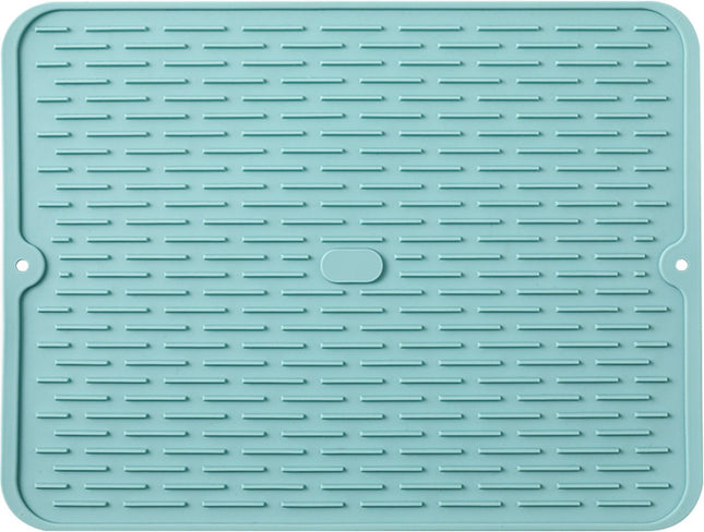 Waterval siliconen keukenmat – Siliconen Bescherming keukenblad Afwasmat – 40 x 30CM – Afdruipmat Groen