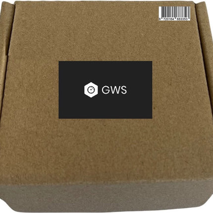 GWS Insteek Quartz Los uurwerk - Goud - Standaard cijfers – Los compleet uurwerk vervangen rond image 4