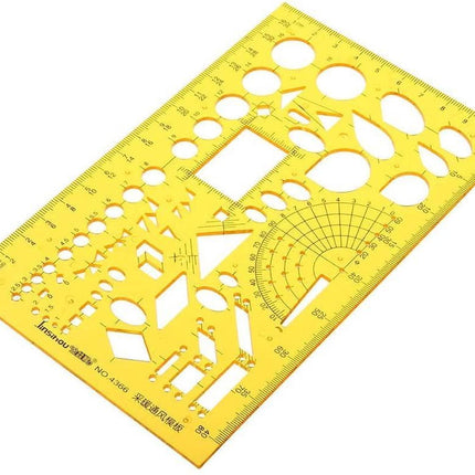 Verwarming teken ontwerpsjabloon - Tekenhulpmiddel Ventilatie Airconditioning soft plastic – Plastic liniaal template teken