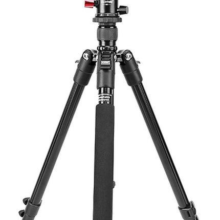 Professioneel Lichtgewicht DSLR Camerastatief - Universeel Fotostatief voor Fotografie – Aluminium Tripod Zwart 161CM image 8