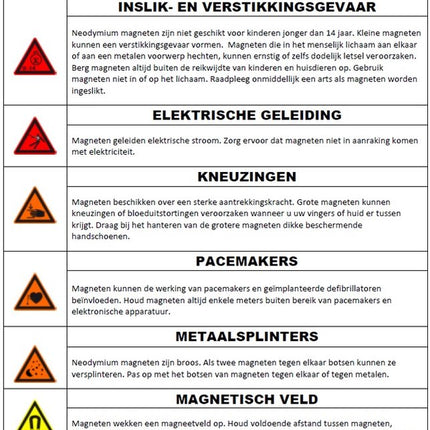 Brute Force Sterke blokmagneten - Schijfmagneten Whiteboard Koelkast Magneet – N35 25mm x 8mm - 25 Stuks image 9