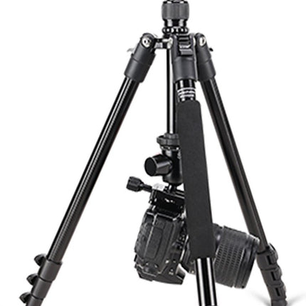Professioneel Lichtgewicht DSLR Camerastatief - Universeel Fotostatief voor Fotografie – Aluminium Tripod Zwart 161CM image 5