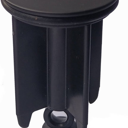 Waterval Metaalstop Waste Plug Universeel – Plugstop badkamer - Afvoerplug voor wastafel en bidet - Zwart 40mm