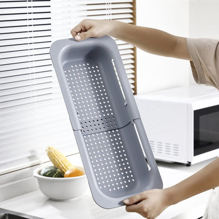 Waterval gootsteenzeef uitschuifbaar vergiet keuken – Wassen groente en fruit – Afgieten pasta hulpmiddel - Roze image 9
